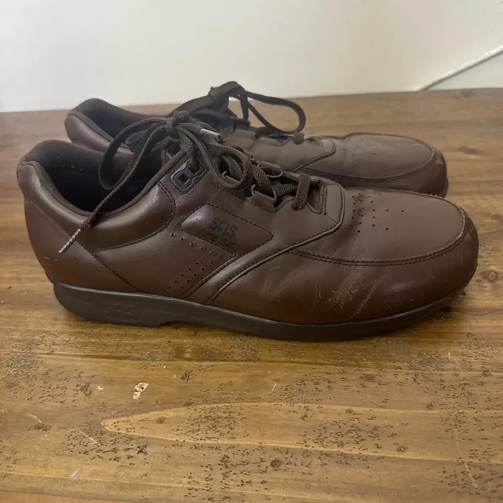 SAS Time Out Antique Walnut 11 Men's Comfort Shoes Loafers Brown